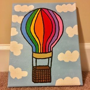 Handpainted canvas, perfect for decoration!